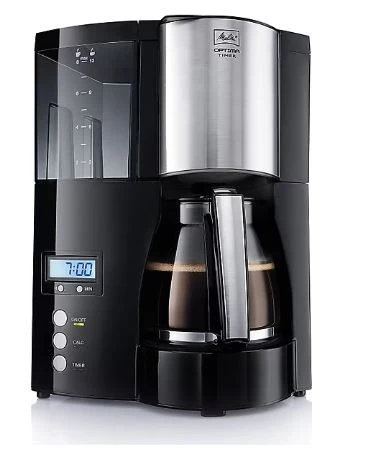 Melitta 100801 Optima Timer Zaman Ayarlı Siyah Filtre Kahve Makinesi- Showroom Ürünü (Sıfır Kondisyon / Kutu Eksik) ürün görseli