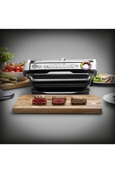 OptiGrill+ 4 Porsiyon Kapasiteli 2000 Watt 6 Programlı Barbekü Izgara ve Tost Makinesi - Inox - 8