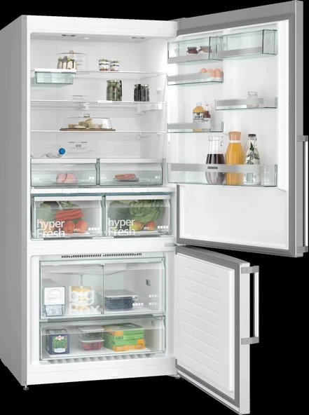 Siemens KG86NAID2N iQ500 Alttan Donduruculu Buzdolabı 186 x 86 cm Kolay temizlenebilir Inox - 2
