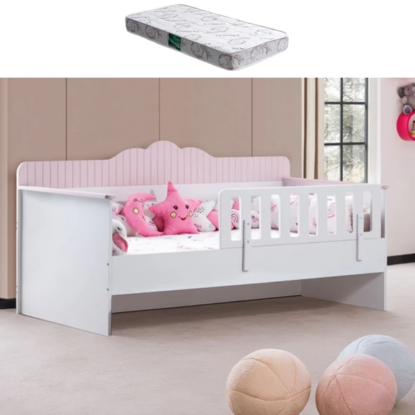 Karyola, Flower Montessori Karyola - Pembe + 1 Adet Comfort Yatak ürün görseli