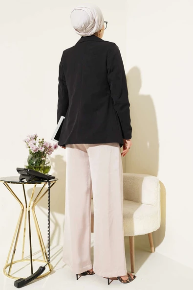 Basic Cepli Ceket Siyah - Resim 3