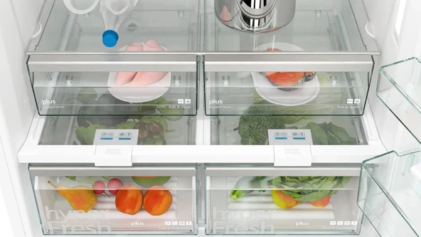 Siemens KG86NCWE0N iQ500 Alttan Donduruculu Buzdolabı 186 x 86 cm Beyaz - Resim 5