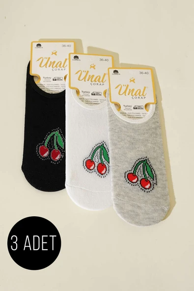 Karışık Desenli Bayan Babet Çorap Asorti 16 ürün görseli