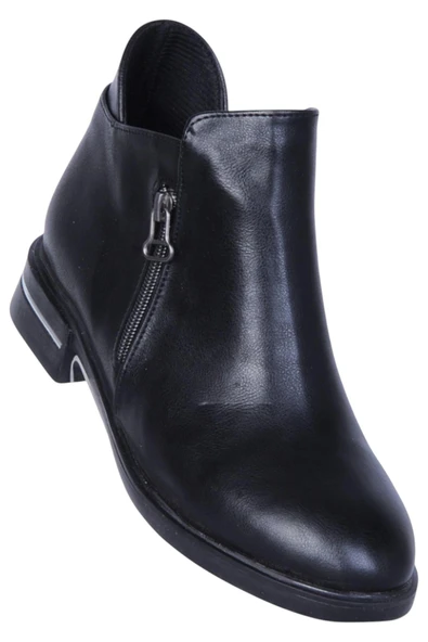 Ayakcenter By16 Cilt Siyah Ayışığı Kadın Düz Bot ürün görseli 1