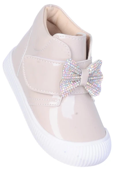 Herbebe 015 Rugan Krem Kız Çocuk Bot ürün görseli 1