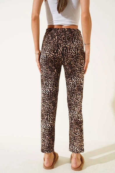 Desenli Pijama Leopar - Resim 3