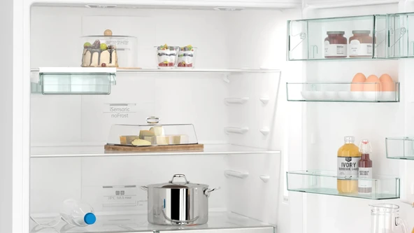 Siemens KG86NCWE0N iQ500 Alttan Donduruculu Buzdolabı 186 x 86 cm Beyaz - Resim 4