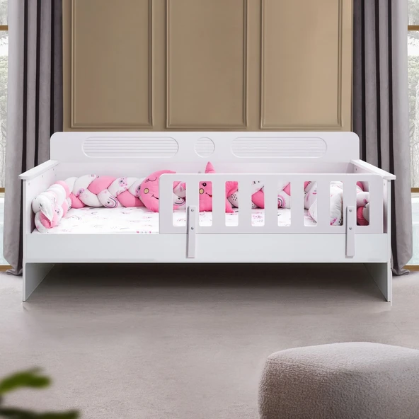 Karyola, Flora Montessori Karyola - Beyaz - Resim 2