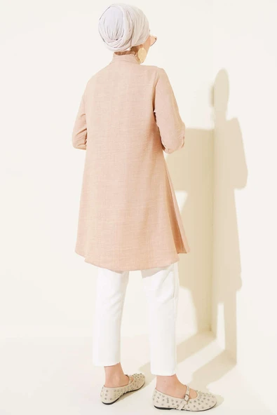 Fırfır Detaylı Tunik Camel - Resim 3