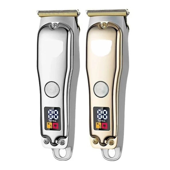 WA-0170 Profesyonel Şarjlı Saç,Sakal,Ense,Vücut Traş Kesme Makinesi / Ergonomik Tasarım, Uzun Pil Ömrü, LED Ekran - 4