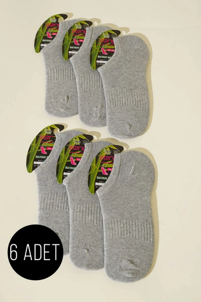 Bayan 6lı Sneakers Çorap Gri ürün görseli