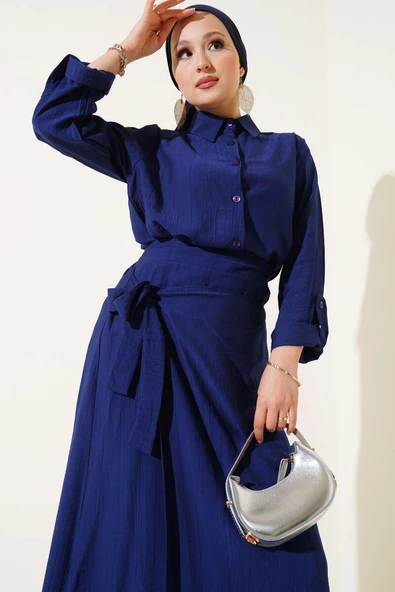 Eteği Yan Bağlamalı İkili Takım Parlement - Resim 2