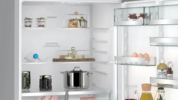 Siemens KG76PAIC0N iQ700 Alttan Donduruculu Buzdolabı 186 x 75 cm Kolay temizlenebilir Inox - Resim 5