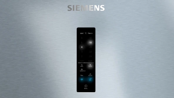 Siemens KG76PAIC0N iQ700 Alttan Donduruculu Buzdolabı 186 x 75 cm Kolay temizlenebilir Inox - Resim 4