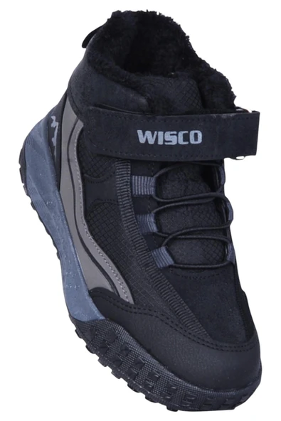 Wisco 064 Siyah Erkek Çocuk Kürklü Bot ürün görseli