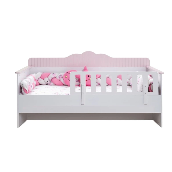 Karyola, Flower Montessori Karyola - Pembe + 1 Adet Comfort Yatak - Resim 5