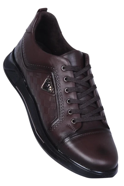 Dropland 9022 Kahve Nopa %100 Deri Kışlık Erkek Casual Ayakkabı ürün görseli 1