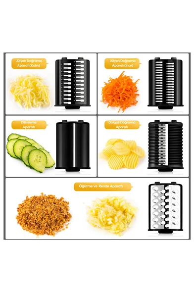 M376 Plus Tam Otomatik Elektrikli Rende, Doğrayıcı ve Rondo - 2