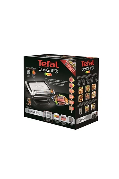 OptiGrill+ 4 Porsiyon Kapasiteli 2000 Watt 6 Programlı Barbekü Izgara ve Tost Makinesi - Inox - 3