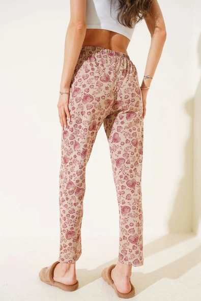 Kalp Motifli Pijama Altı Taba - Resim 3