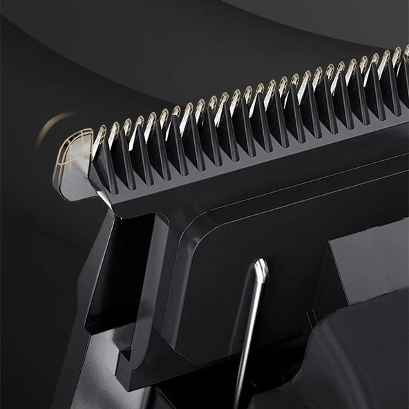 WA-0117 Profesyonel Şarjlı Saç,Sakal,Ense,Vücut Traş Kesme Makinesi / Ergonomik Tasarım, Uzun Pil Ömrü, LED Ekran - 5