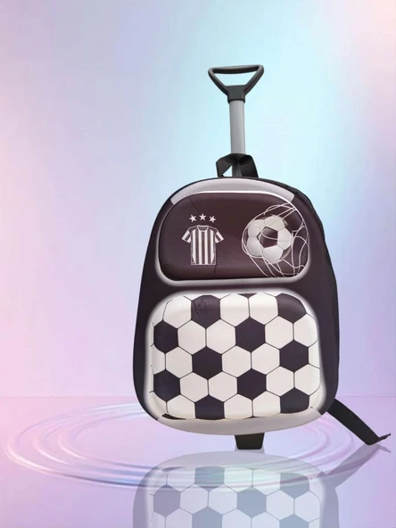 ÜÇ BOYUT BEŞİKTAŞ ÇEKÇEKLİ ANAOKUL KREŞ SIRT ÇANTA VALİZ ÇOCUK ÇANTASI (ÖLÇÜLERE BAKINIZ) ürün görseli