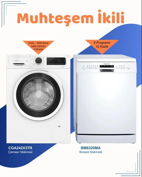 Profilo 2'li Avantajlı Set ( BM6320MA - CGK242X3TR ) ürün görseli