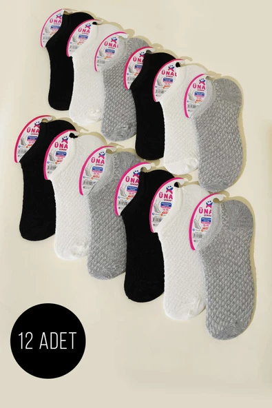 Bayan 12li Sneaker Çorap Asorti 2 ürün görseli 1