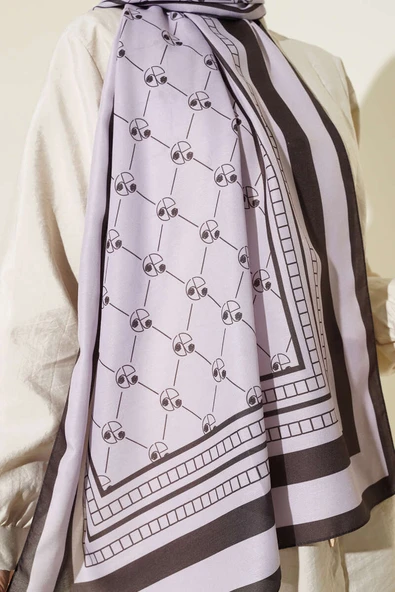 Pacman Desen Soft Şal Pudra - Resim 4