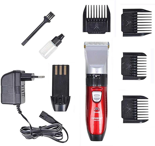 WA-001 Profesyonel Şarjlı Saç,Sakal,Ense,Vücut Traş Kesme Makinesi / Ergonomik Tasarım, Uzun Pil Ömrü