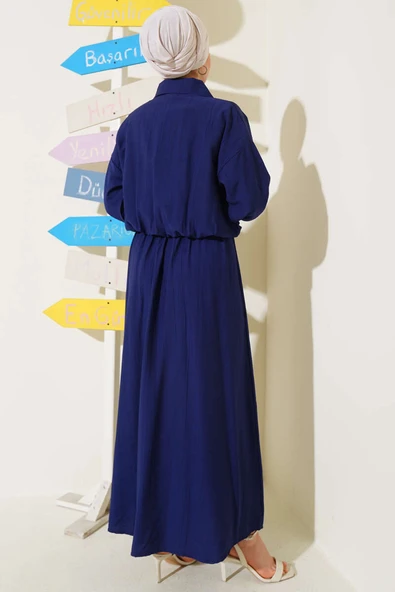 Metal Düğmeli Jile Takım Lacivert - Resim 3