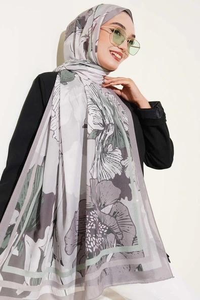 Shelia Desen Lina Şal Kum Bej ürün görseli 1