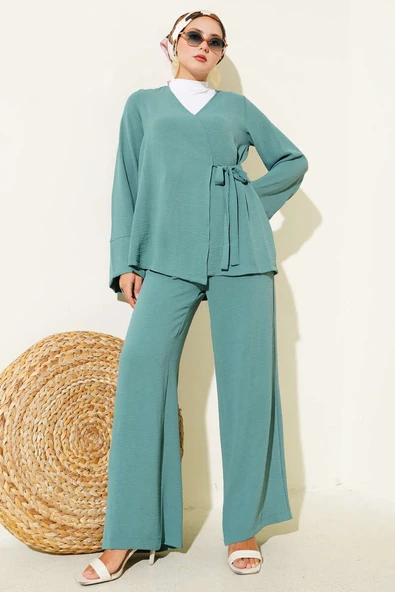 Yandan Bağlamalı Ayrobin İkili Takım Mint ürün görseli 1