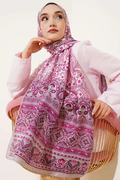 Paisley Rüyası Serisi Şal Vizon - Resim 2