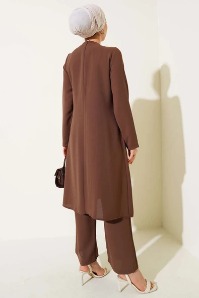 Taş Sıra Detaylı İkili Takım Vizon - Resim 3