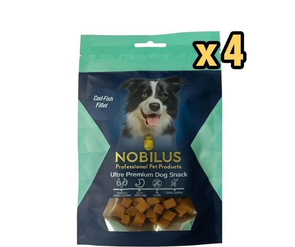 Nobilus Köpek Ödül Maması Morina Balığı Lezzet Küpleri 80 Gr x 4 Adet ürün görseli 1