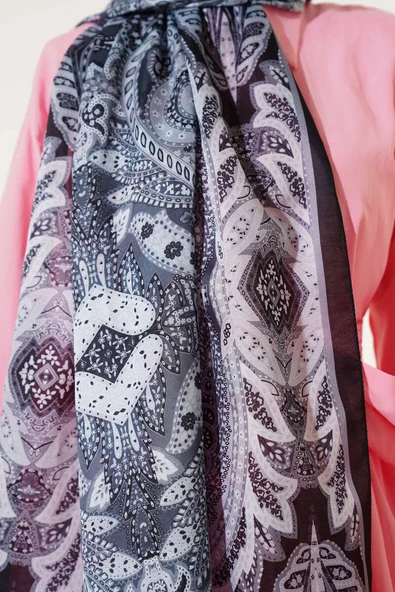 Siyah Serisi Soft Şal Asorti 8 - Resim 4