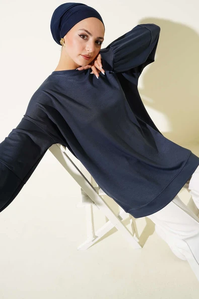 Loyşa Salaş Basic Tunik Füme ürün görseli