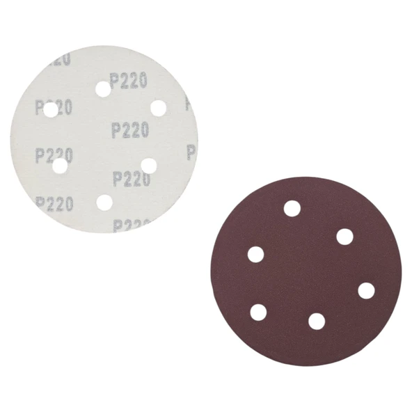 Fixonic Valiente VAL15067 125mm P220 (220 Kum) Delikli Cırt Zımpara (100 Adet) ürün görseli 1