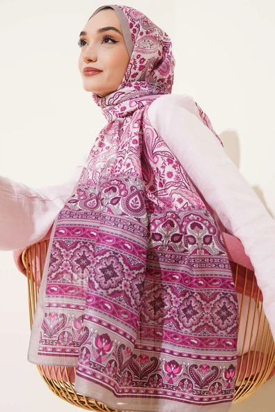 Paisley Rüyası Serisi Şal Vizon ürün görseli 1