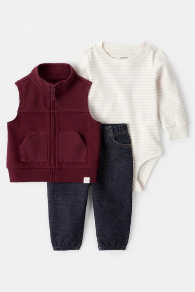 Erkek Bebek Yelekli Set CTR-1U194710 ürün görseli
