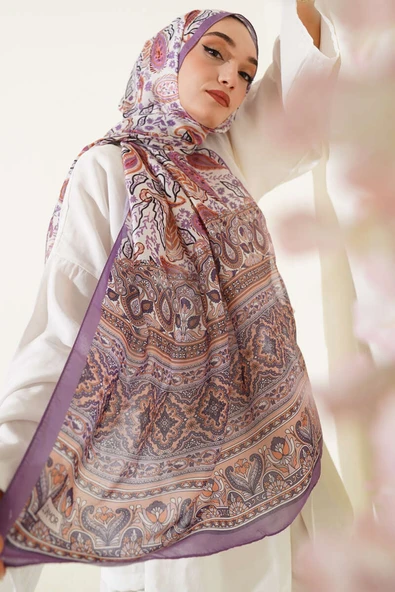 Paisley Rüyası Serisi Şal Lila ürün görseli 1