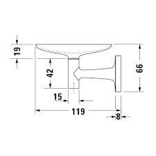 Duravit Starck T Sabunluk, Krom, 0099331000 - 2