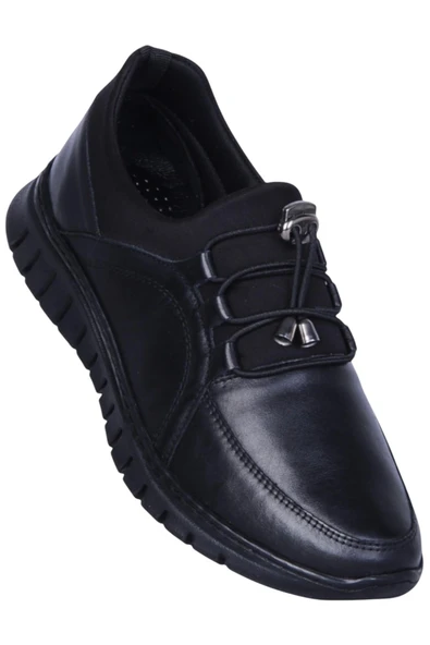 Ahude 3002 Siyah Kadın Hakiki Deri Casual Ayakkabı ürün görseli 1