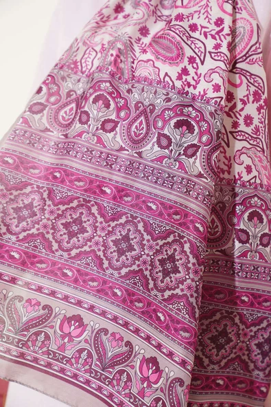 Paisley Rüyası Serisi Şal Vizon - Resim 4