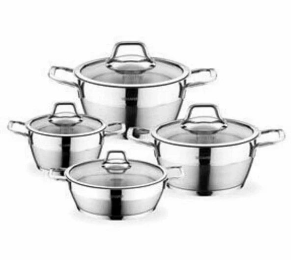 Schafer Vals 8 Parça Çelik Tencere Seti İnox ürün görseli