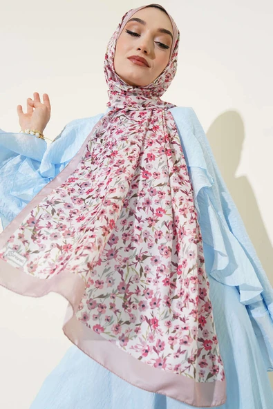 Çiçek Işıltısı Serisi Şal Latte ürün görseli 1