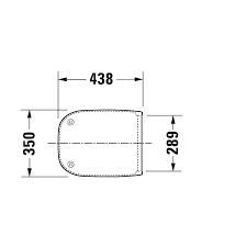 Duravit D-Code Yavaş Kapanır Klozet Kapağı Beyaz, 0067390095 - 2