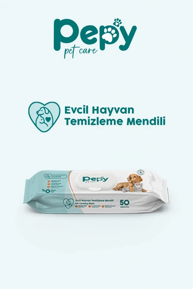 PEPY Kedi Ve Köpek Kullanımına Uygun Evcil Hayvan Temizleme Mendili 12 paket 600 Adet - Resim 4