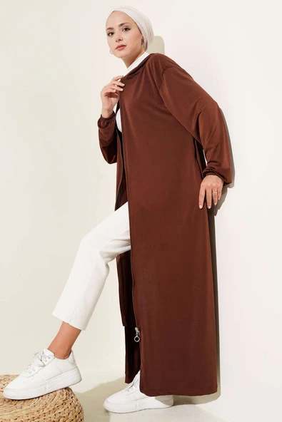 Kolu Lastikli Uzun Kap Kahve ürün görseli 1